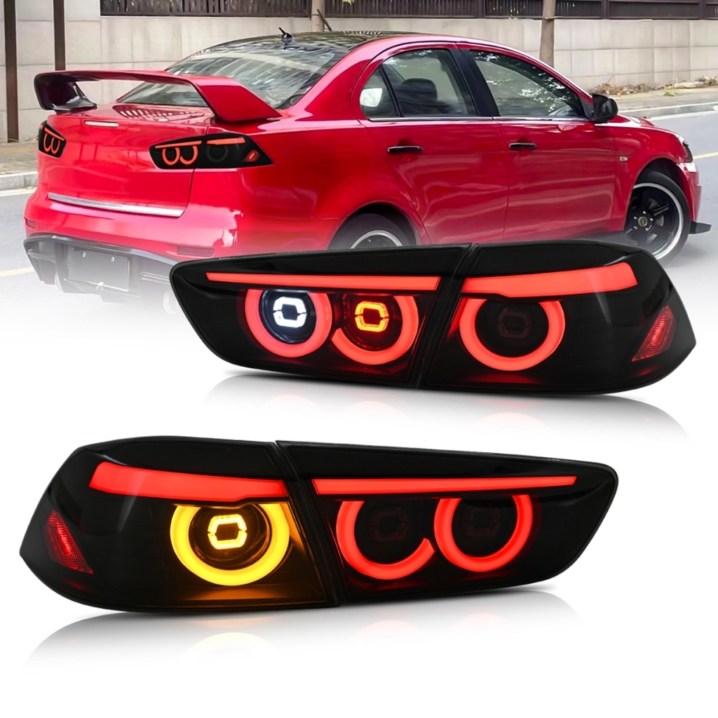 2008-2021 Mitsubishi Winged God Rear Tail Light, Waterproof Enhancement - Rain/Fog Design New LED Driving Light Assembly