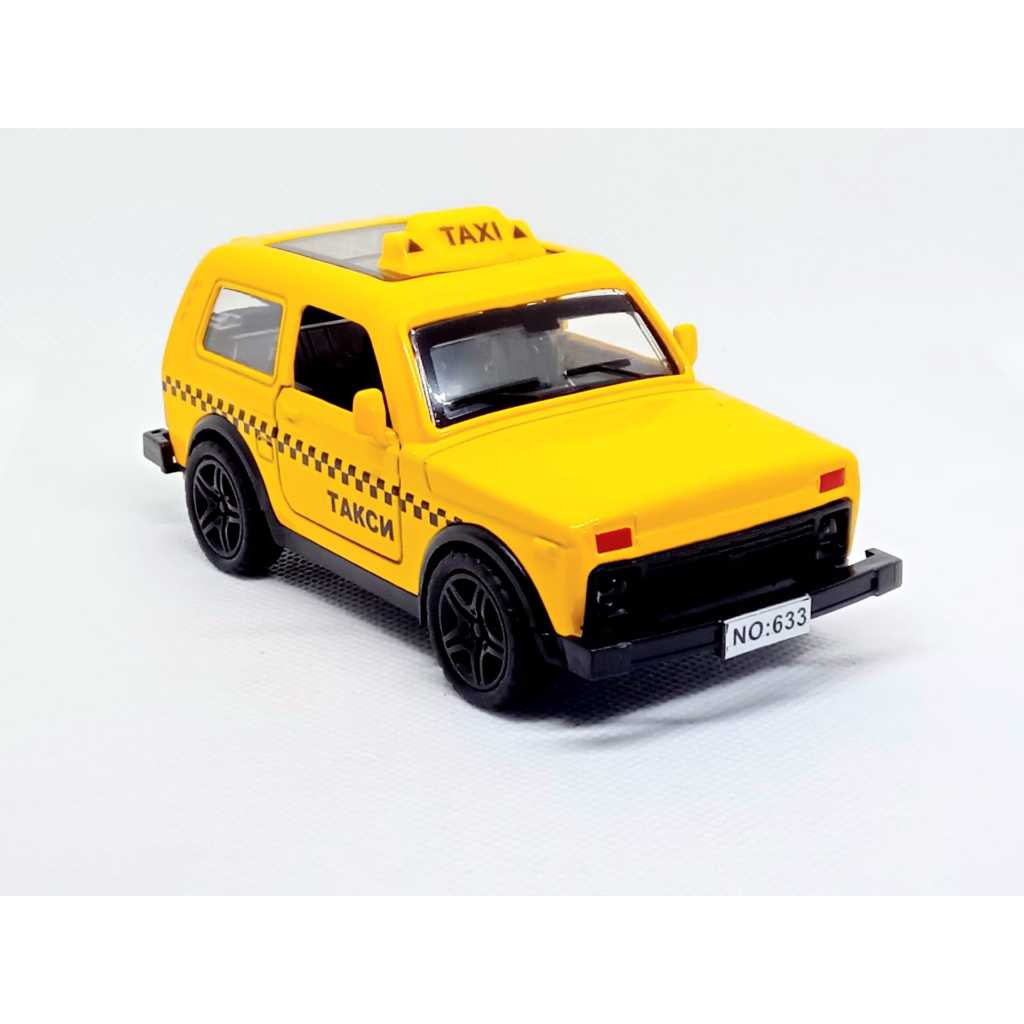 Miniatura  Lada Niva Taxi 1:36 metal Diecast colecionável