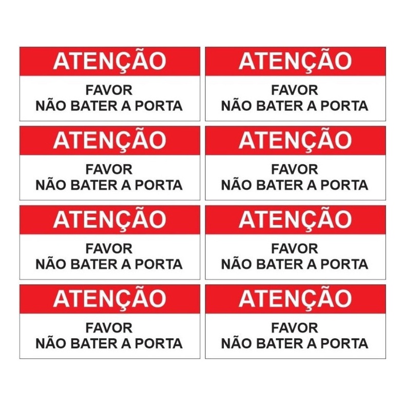 Kit 8 Adesivos Não Bata A Porta, Taxi, Uber, 99, Motorista