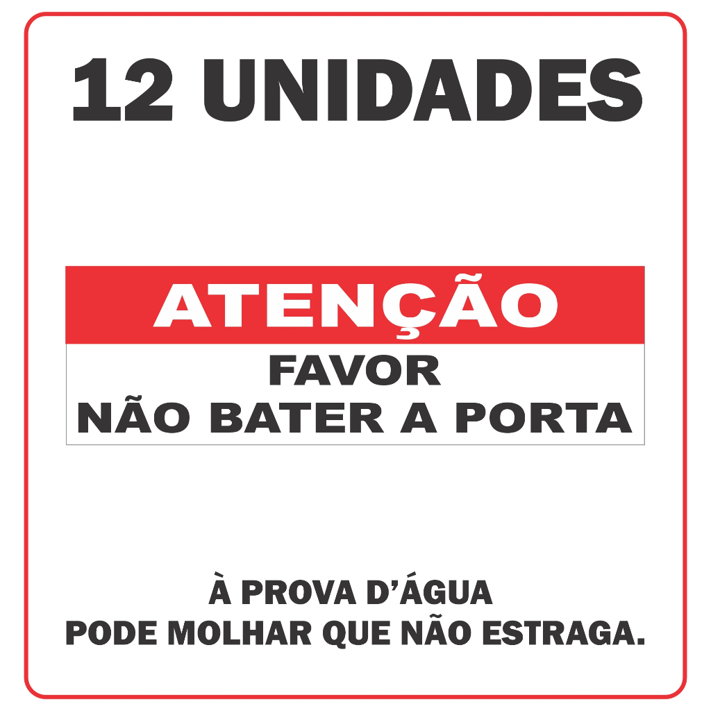 Adesivos Não Bata A Porta, Taxi, Uber, 99, Motorista - 12 Unidades