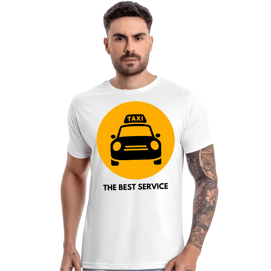 Camiseta The best service uber app taxi