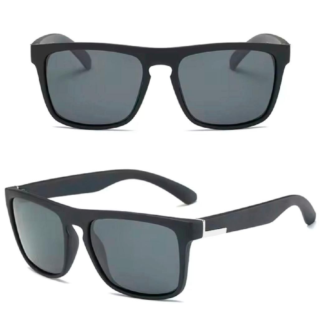 Óculos De Sol Masculino Vintage Square Preto Com Proteção 400UV - Original