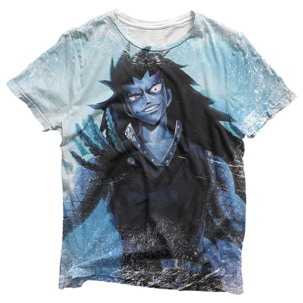 Camisa Gajeel Transformado - Camisas Fairy Tail Estampa Total