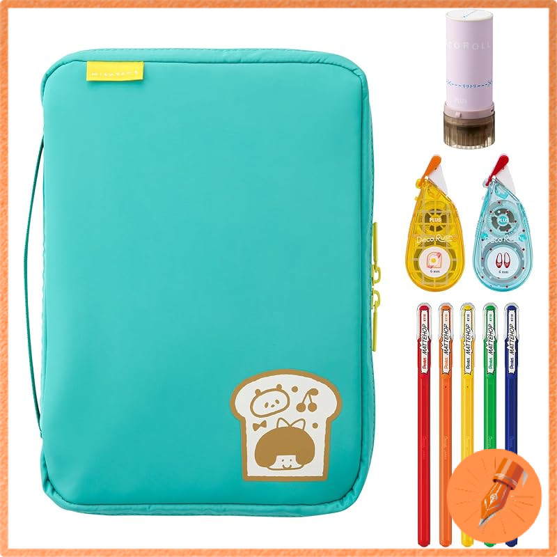 Plus Limited Edition mizutama Design Planner Pouch with Decorative Items