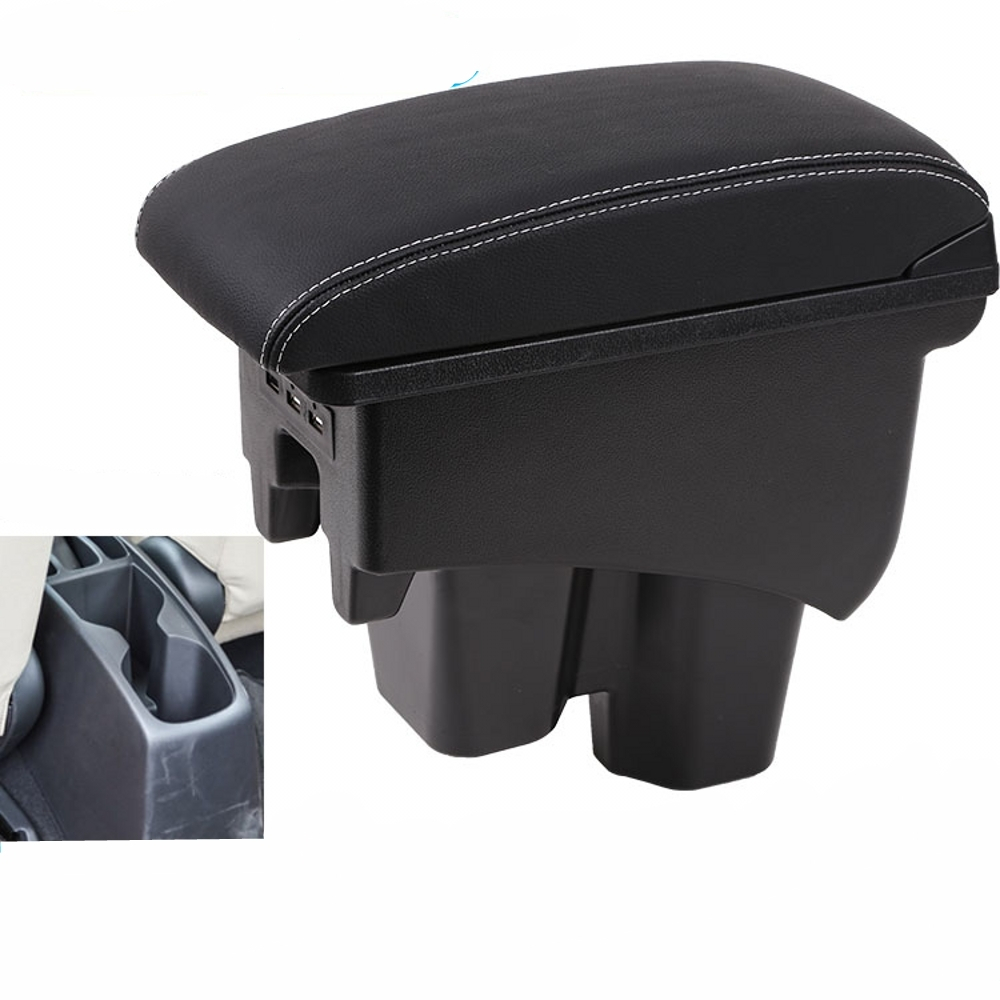 Carro Honda City GM6 Caixa De Apoio De Braço Console Central Armazenamento Cotovelo Resto Com