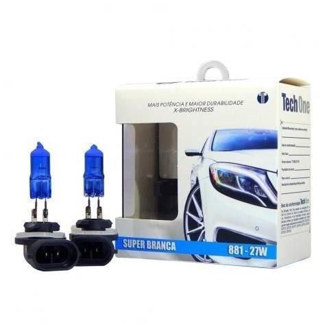 0769 PAR LAMPADA SUPERBRANCA 12V TECHONE ACRILICO H27 881 27W