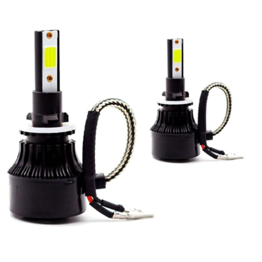 PAR LAMPADAS SUPER LED C6 BLACK MODELO H27 881 12V / 24V 6000K