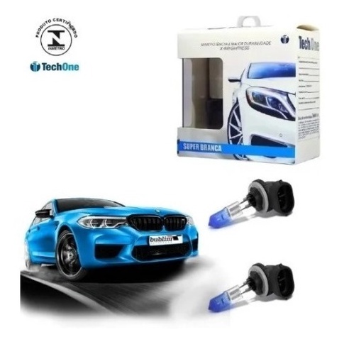 Lâmpada Halógena H27 881 3000k 27w 12v 8500 Tech One
