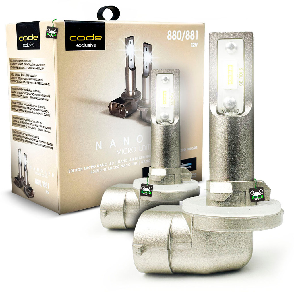 Lampada LED Micro Edition Nano H27 880/881 6000K 3.000LM 12v 24w Tech One KC-F-5918