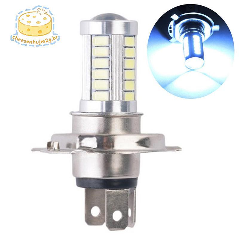 cheesenhujm2g H4 33SMD LED Lâmpada Para Farol De Carro Luz Diurna Branca Motocicleta De Neblina BR