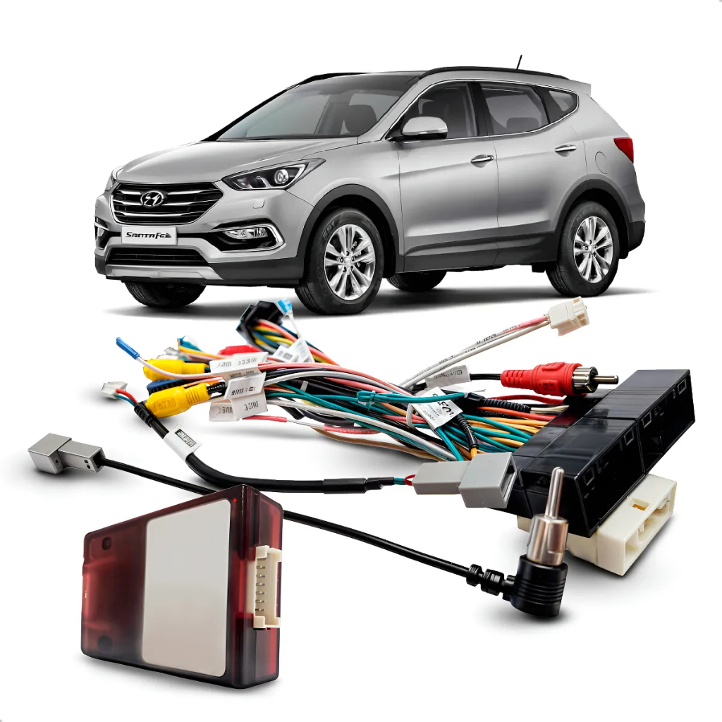 Chicote Canbus Plug&play Hyundai Santa Fé 2013 á 2018 Amplificador De Som Original