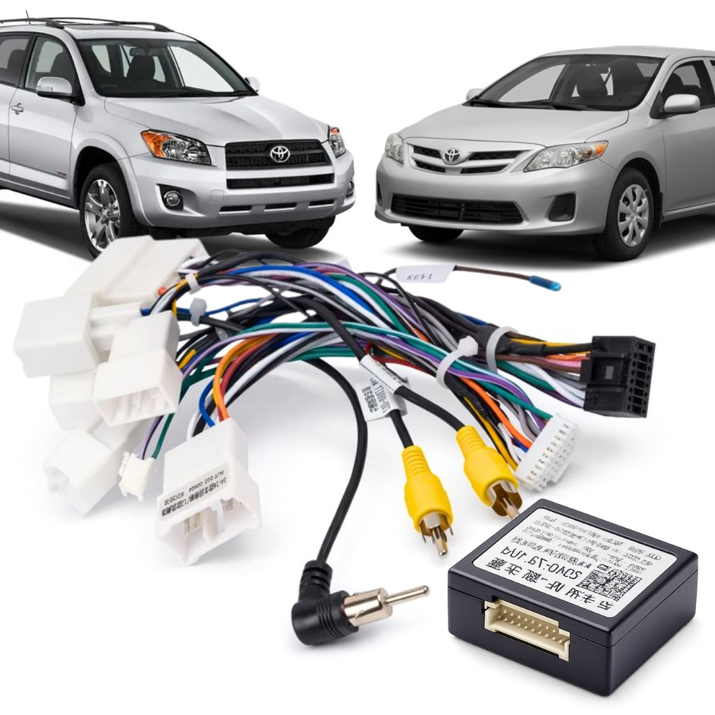 Chicote Interface Canbus Plug And Play Corolla Rav4 2008 A 2018 P/ Comandos de Volante