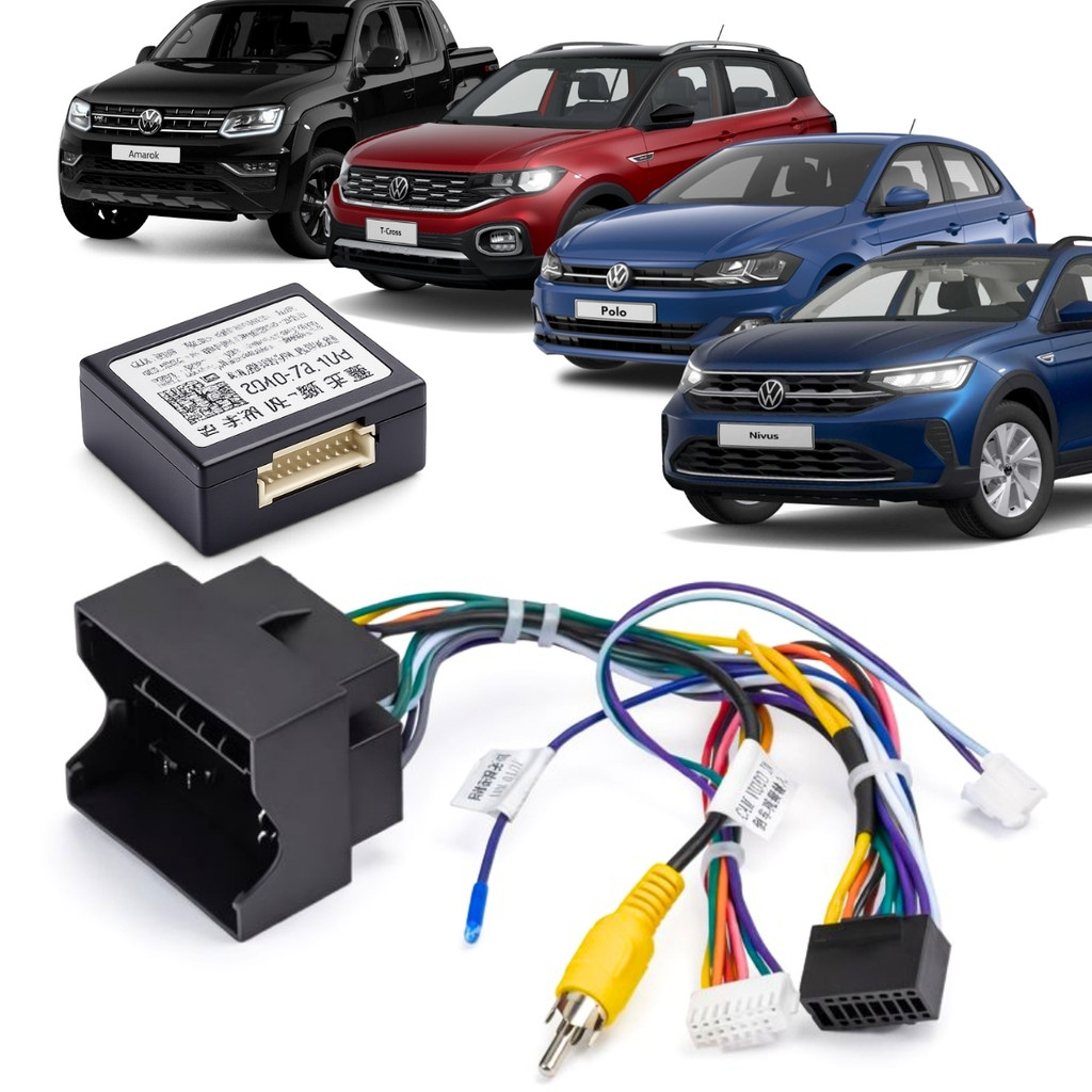 Chicote Canbus Comando de Volante Polo Track Nivus Tcross Virtus Amarok Fox Plug And Play