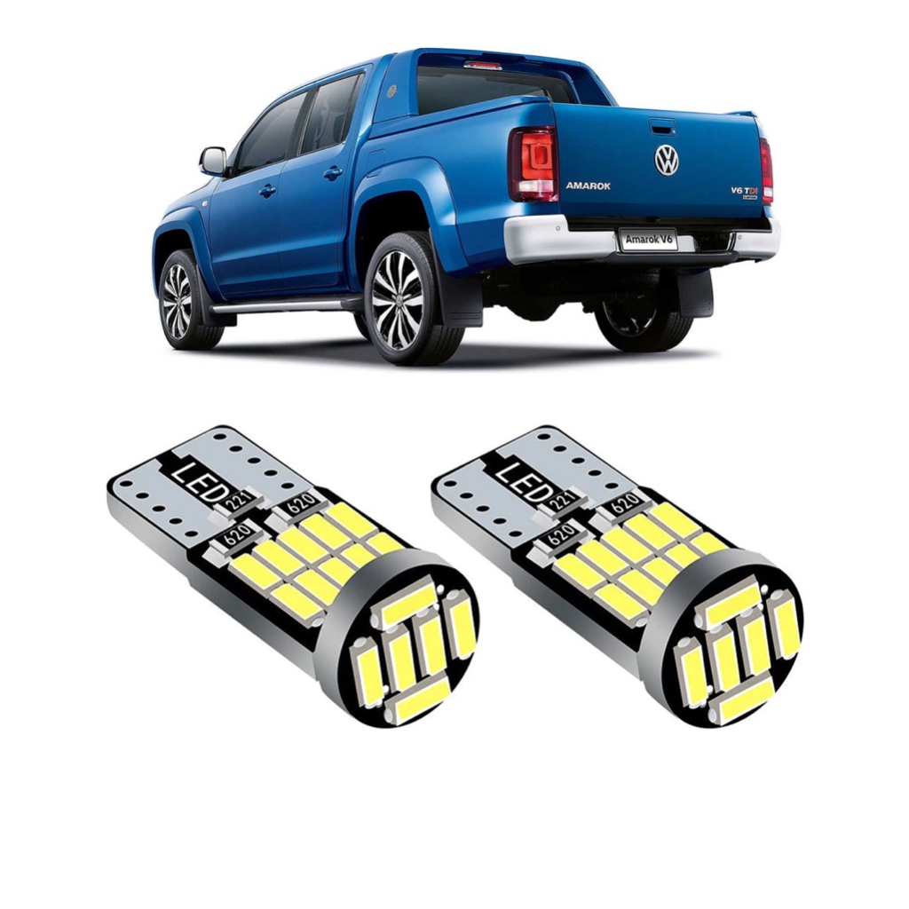 2 Sper Led de Placa Branco 6000k P Vw Amarok 2011 12 13 14 15 16 17 18 19 20 ±Pingo Led T10 2 Unidades