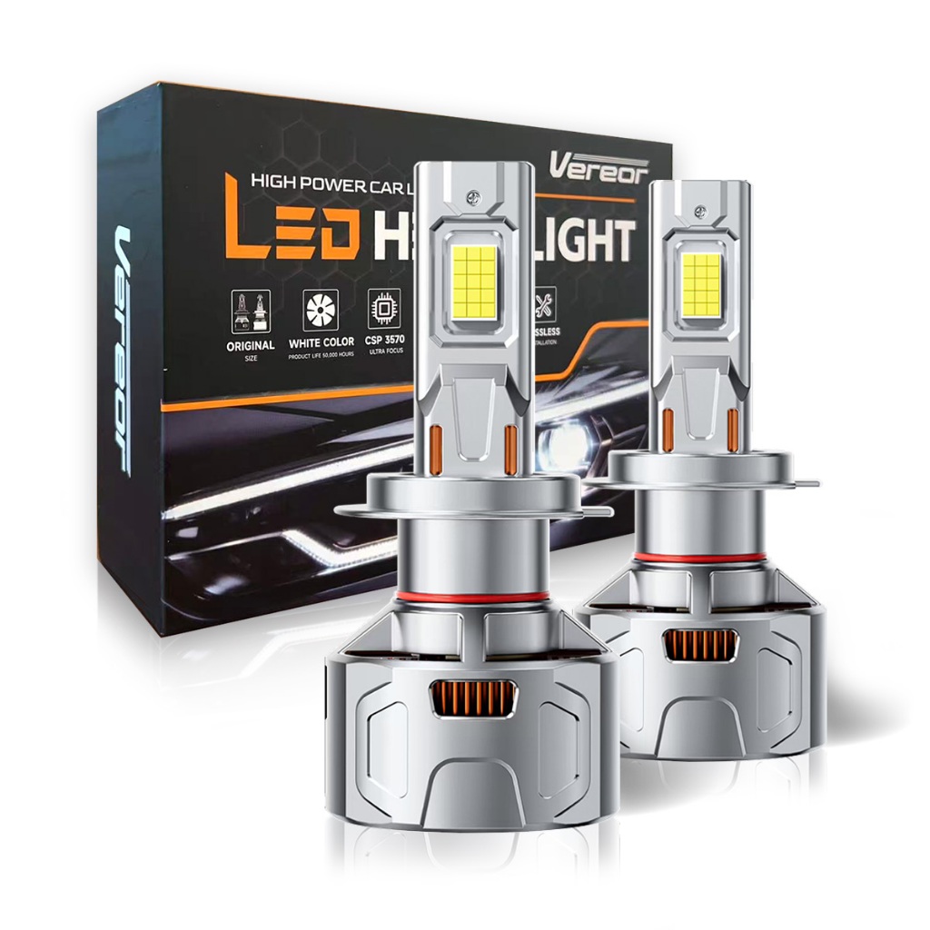 LED de Alto Desempenho para Farol Kit X12 Par H1 H3 H4 H7 H11 9005 9006 300W 40000LM 6000K  Super Branco Universal