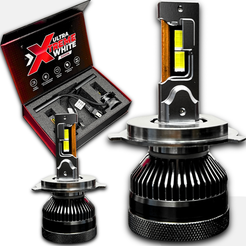 Lâmpada Iluminaçao Automotiva Led Uppertech Ultra Xtreme White 6000K 13000 Lumens
