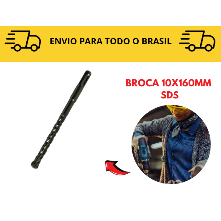 Kit SDS  Brocas encaixe 10mm Rompedor / Broca Para Martelete / Impacto
