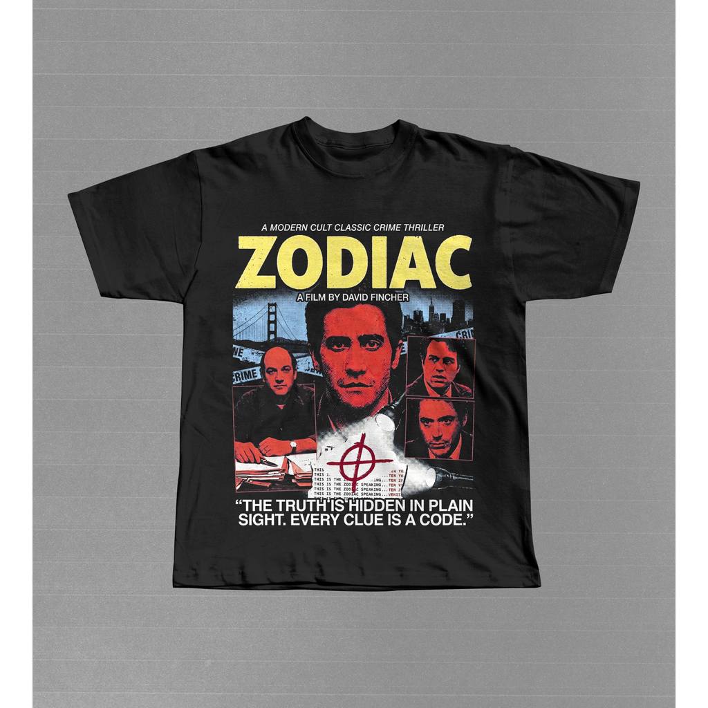 Camiseta Masculina Feminina Estampa Zodiac Filme Crime David Fincher T-shirt Unissex Streetwear