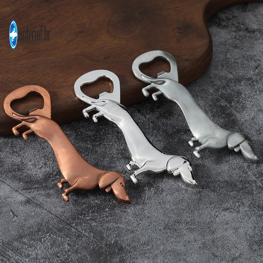 Decorative Bottle Opener Cute Dog Beer Dachshund Zinc Alloy Puppy Portable Metal Bar Tool for Kitchen Home Outdoor for S