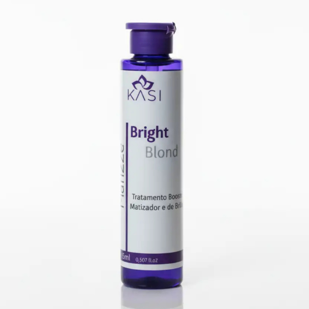 Ampola Matizadora Bright Blond Kasi 15ml | Tratamento para Cabelos Loiros e Mechas