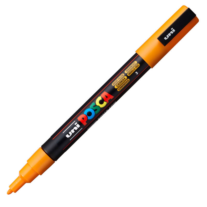 Caneta Posca PC-3M Amarelo Bright Uni-Ball