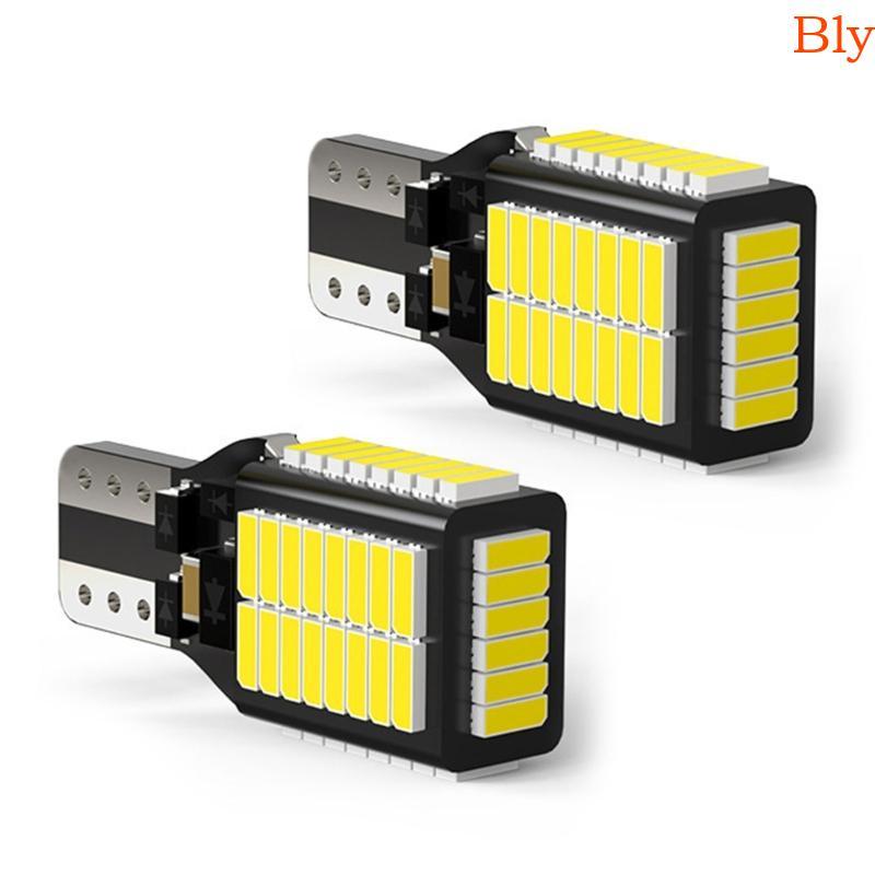 Bly T-15 W16W Lâmpadas LED 2pcs Pacote De Com 54pcs 4014 Chips 6000K Cor 949LM Saída E Faixa De 12V-24V