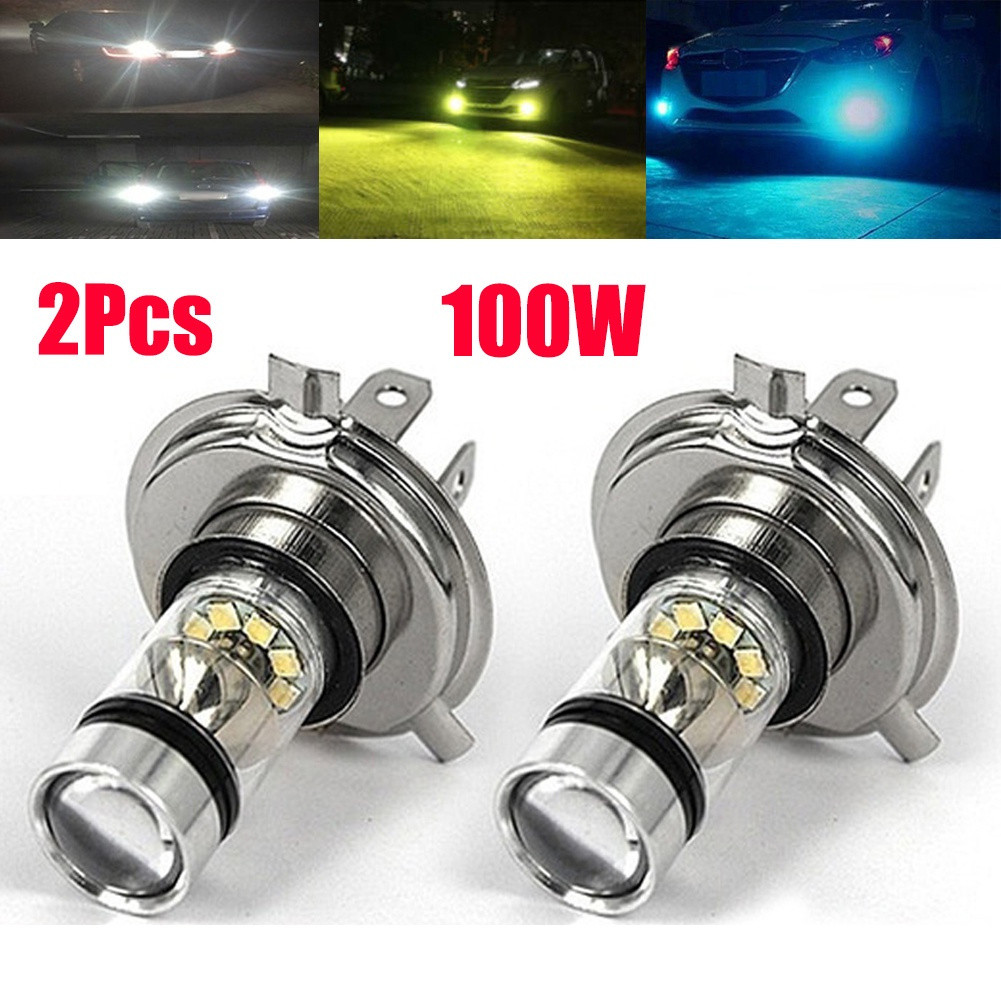 2Pcs Farol de Nevoeiro LED H4 H7 Super Brilhante H8 H9 H11 9005 9006 H1 H3 Lâmpada de Farol Auto 12V Azul Gelo 8000K