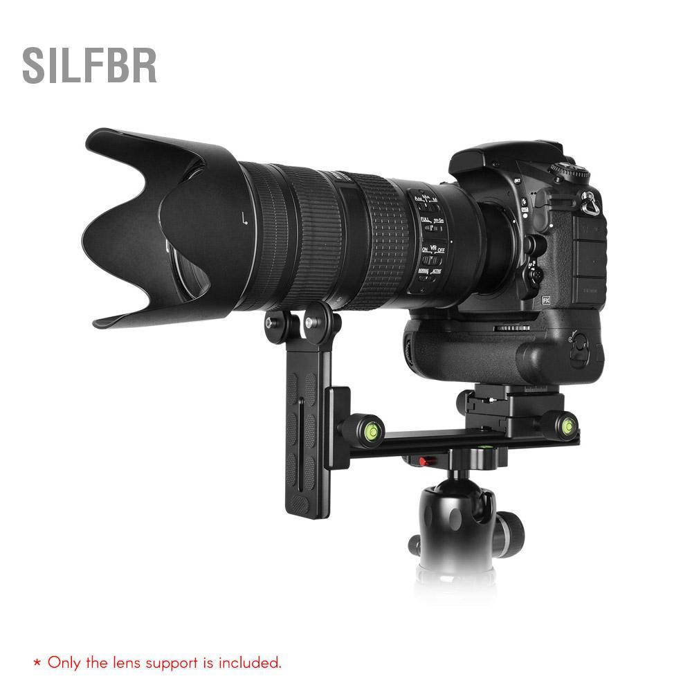 Silfbr L200 suporte de lente telefoto suporte longo altura ajustável compatível para arca-swiss sunwayfoto rrs benro