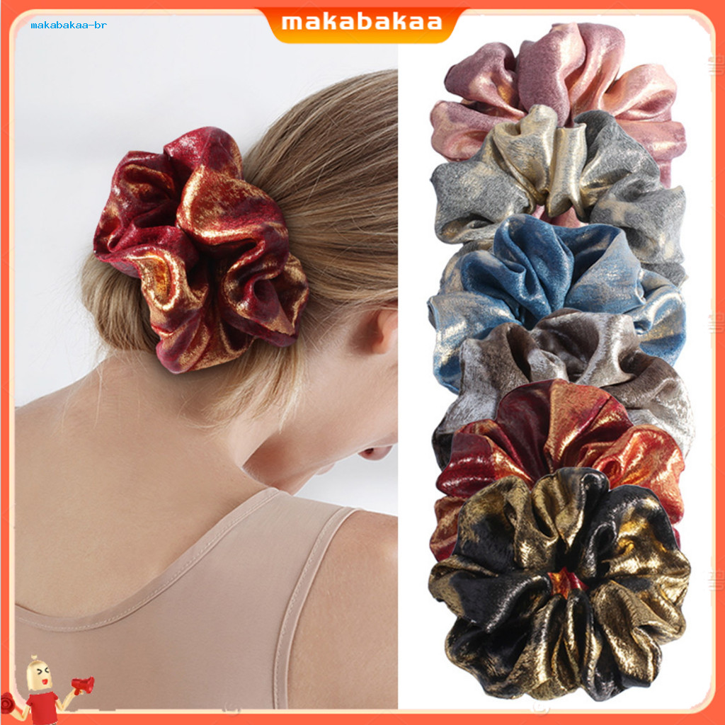 Adjustable Women Hair Band Elastic Tie Pleated Design Large Size Rope Bun Ponytail Holder Accessory for Comfortable All-