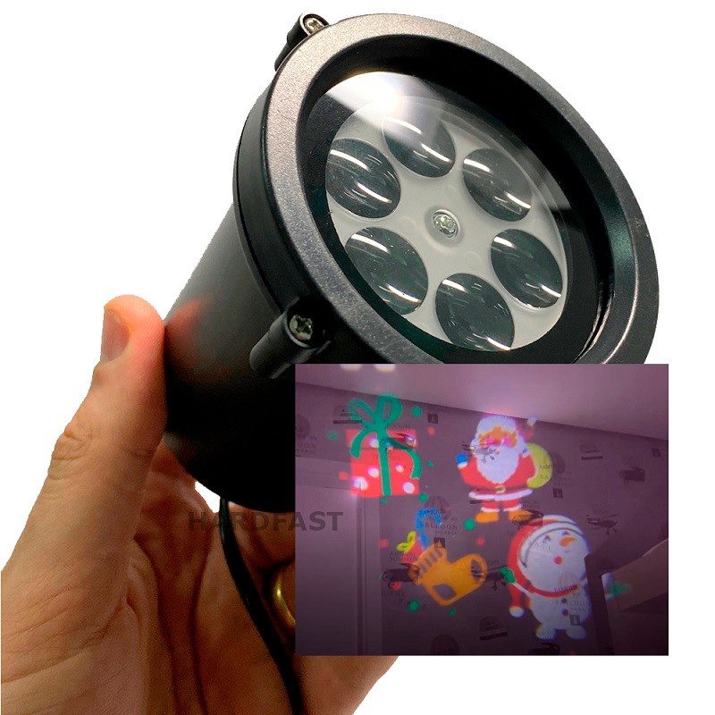 Projetor LED Natal Prova Agua desenho Papai noel boneco Neve Presente