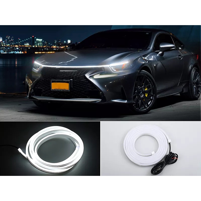 Led Drl Capo Total Frente do Carro Universal Tuning Esportivo 180cm