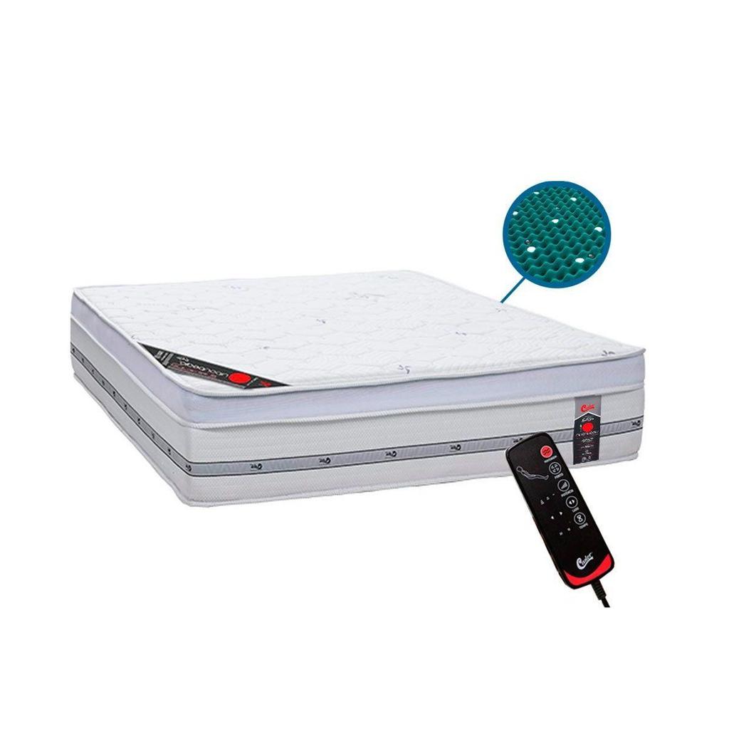 Colchão King Magnético c/Vibro Massagem Niponpedic Molas Ensacadas Pocket (193x203x32) - Castor