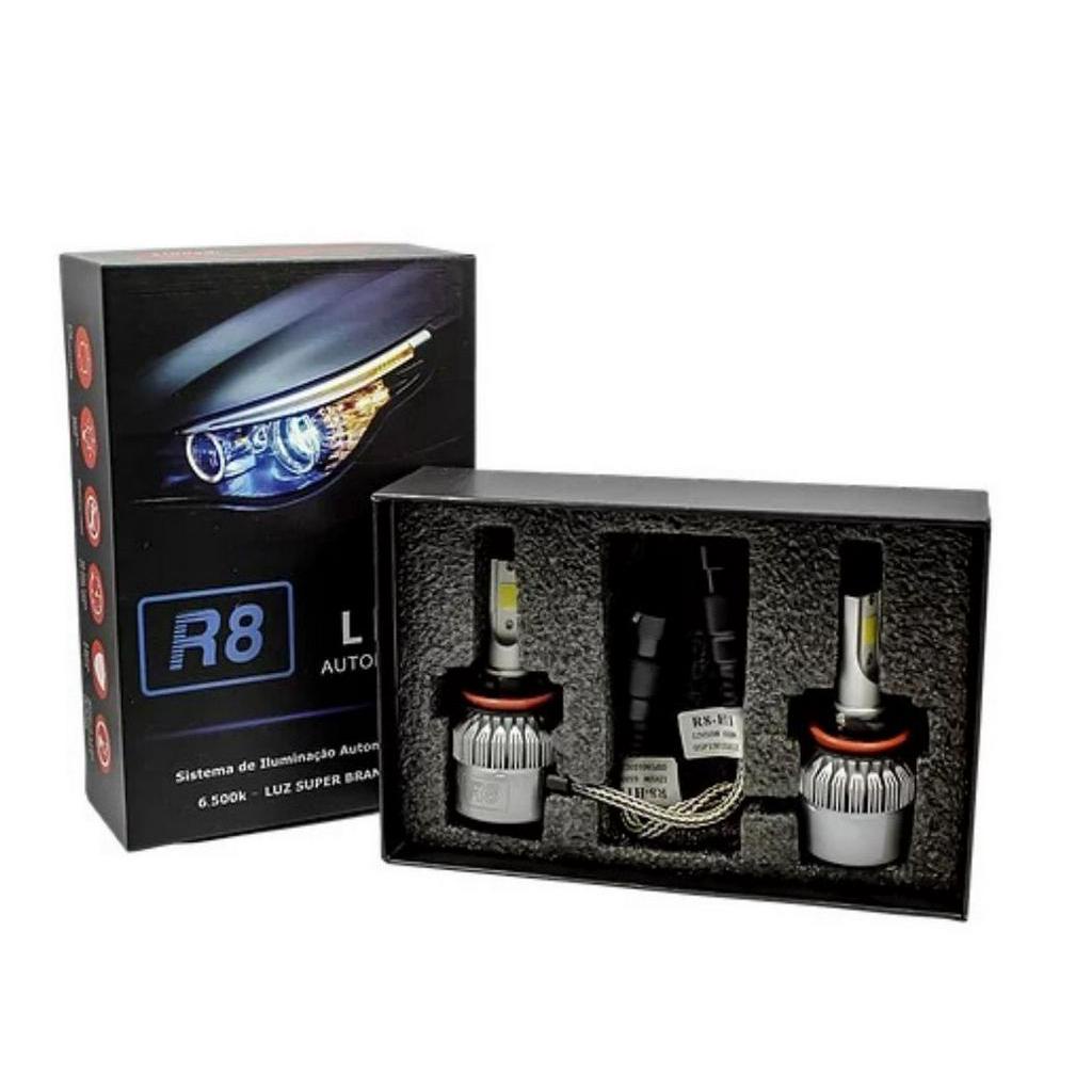 PAR LÂMPADA LED H27/880 6500K R8 HEADLIGHT C COOLER S BRANCA