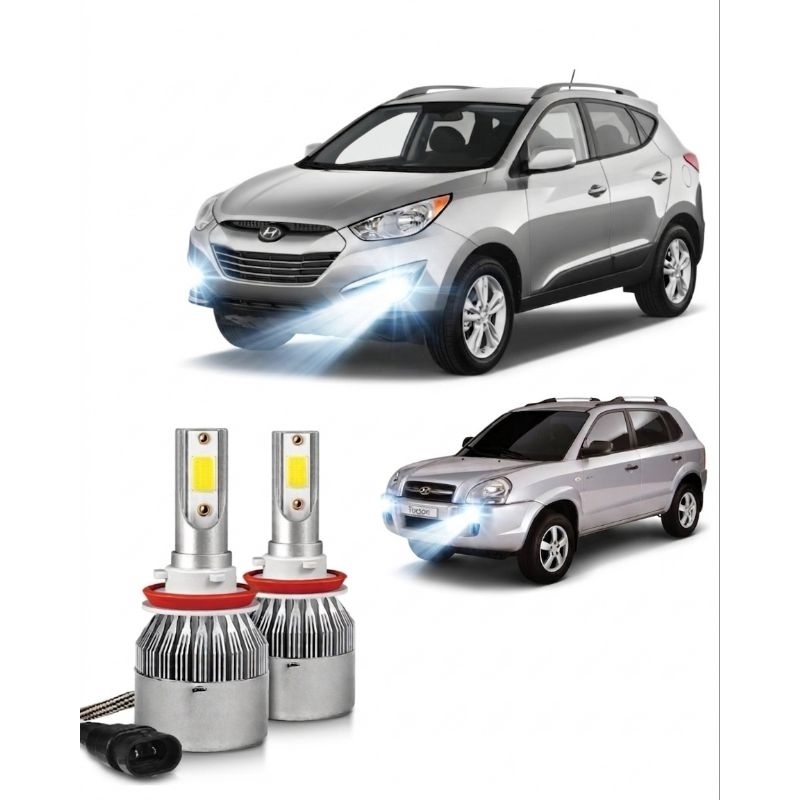 Kit Super Led 6000k  Hyundai i30 Tucson Veloster H27 880 12V 20000LM