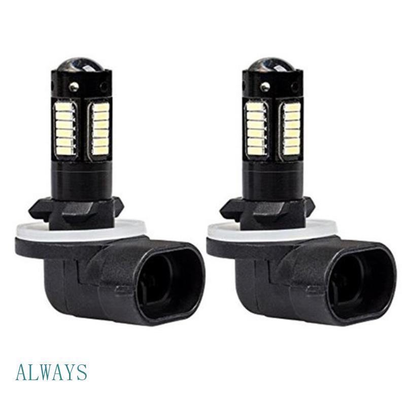 ALW 2 Peças 30SMD 4014 880 881 889 H27 30-SMD Lâmpadas LED Substituição Para Luzes Neblina Carro 12V Luz Branca