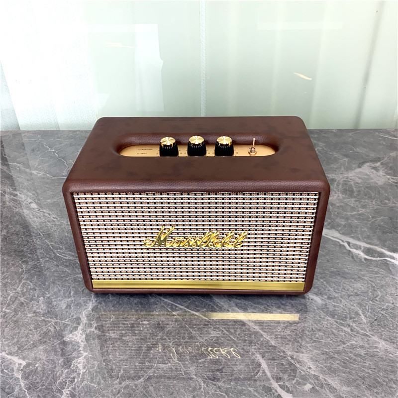 UODK Marshall audio speaker model, sample room, study room decor, decorative items, props, music-themed interior design