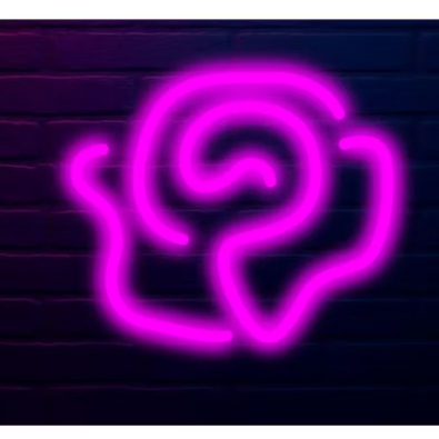 Painel Led Neon em Acrílico Cristal 4mm - Flor (pétalas) 15 x 15cm bivolt 110 /220