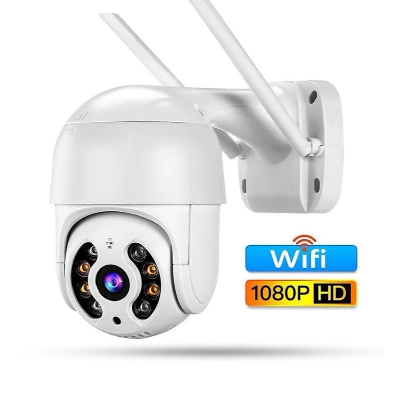 Camera Ip A8 YOOSEE Wifi Externa Hd Sensor De Movimento Ptz Speed Dome a Prova Agua Zoom 2 Antena