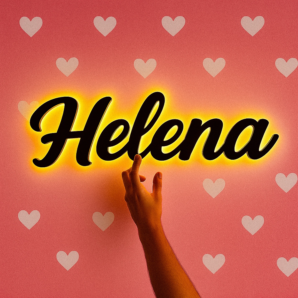 Nome com 60cm Personalizado Com Led - Escolha Seu Nome e Cor