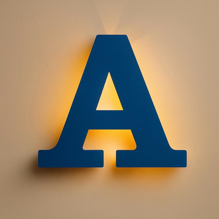Inicias de Nomes com Led PERSONALIZE A SUA