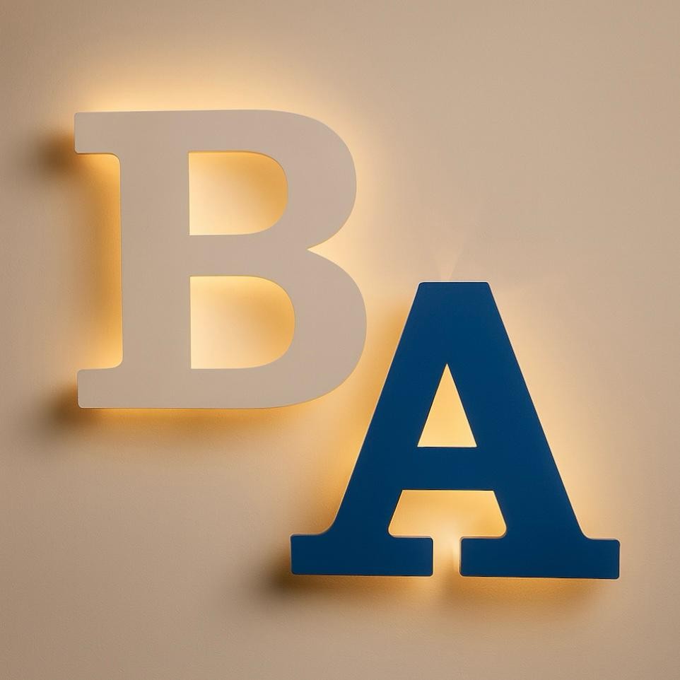 Personalize as Letras Inicias do Nome Seu Bebê com Led
