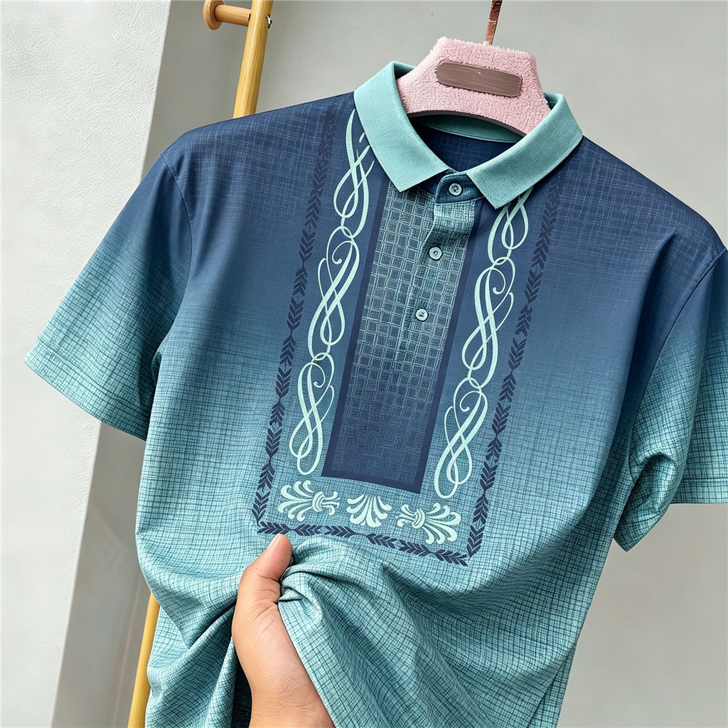 Modren Philippine Retro Full Sublimation Polo Gift-Worthy Para Homens E Mulheres Modern Barong Camisa Respirável Leve Es