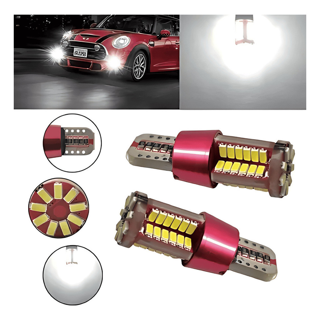 Lâmpadas Pingo T10 57 Leds W5w Canbus Canceller Branco 6000k