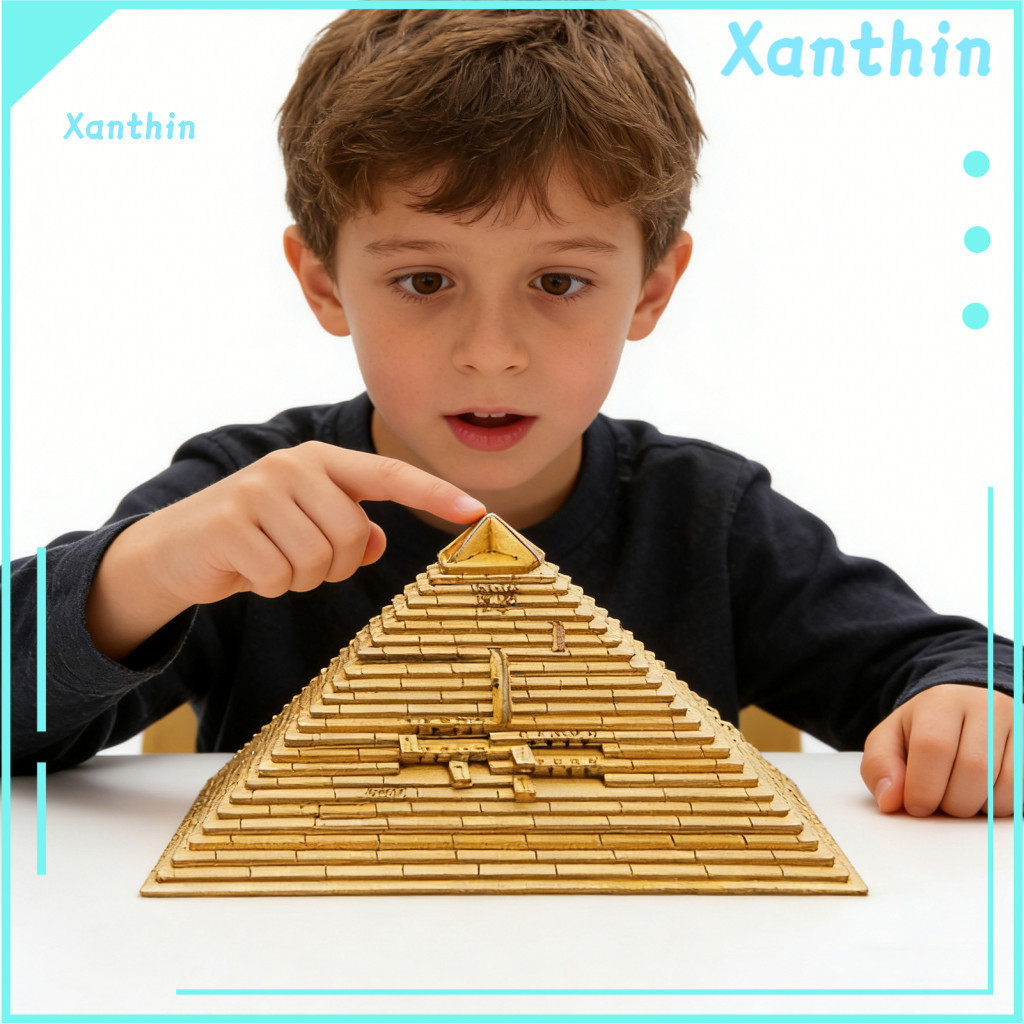 Wooden Pyramid Toy Mind Challenge 3d Puzzle Brain Teaser Riddle Game Educational Fun for Adults Teens Perfect Gift for F