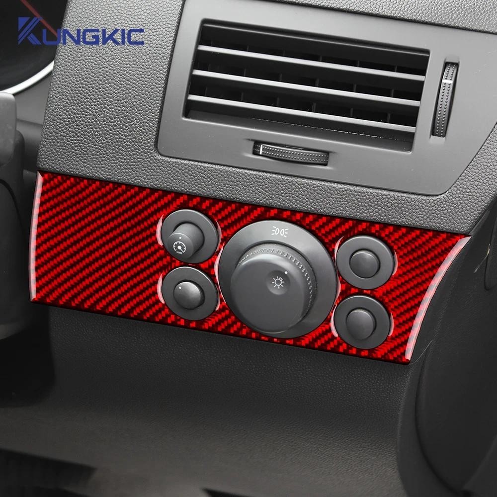 Adesivo De Fibra De Carbono Macio Real Para Vauxhall Opel Astra H MK5 2004 2005 2006 2007 2008 2009 2010 Guarnição Do In