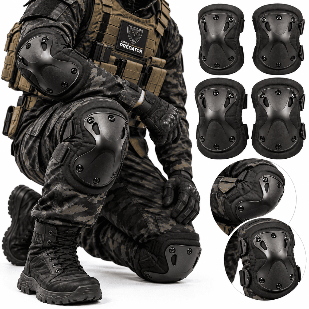 Joelheira Cotoveleira Tática Airsoft Paintball Samu Polícia Segurança com Ajuste