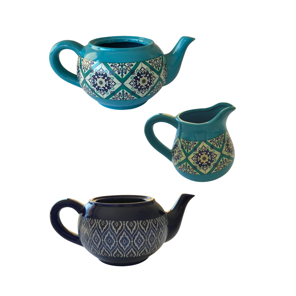 Chaleira Bule ou Jarro Decorativo Em Cerâmica Teapot