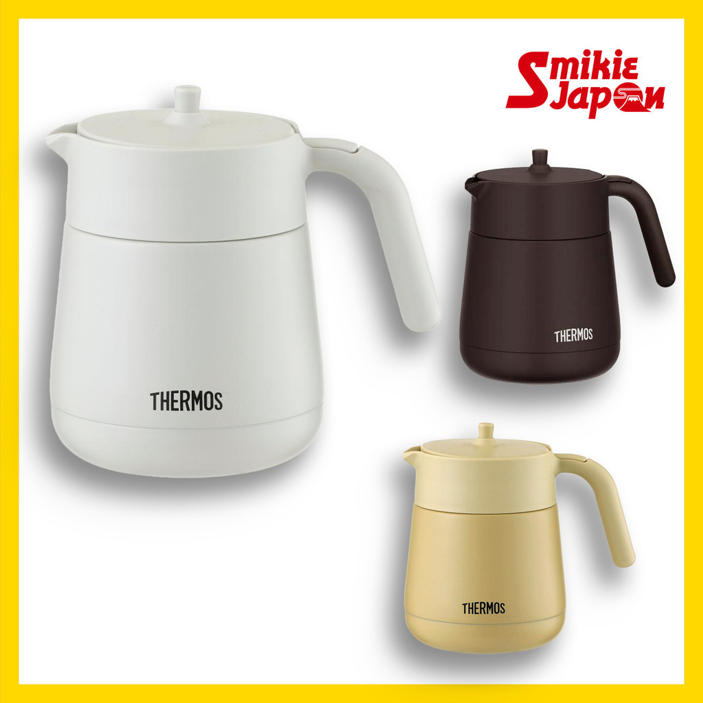 Thermos TTE-700 Vacuum Insulated Teapot Light Grey / Beige / Brown 700ml