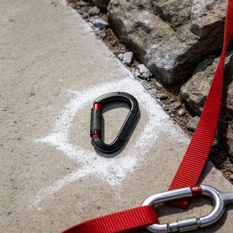 YO Gate-Nose Locking Mosquetão Gancho Fivela Segurança Para Corda Escalada E Faixas Planas