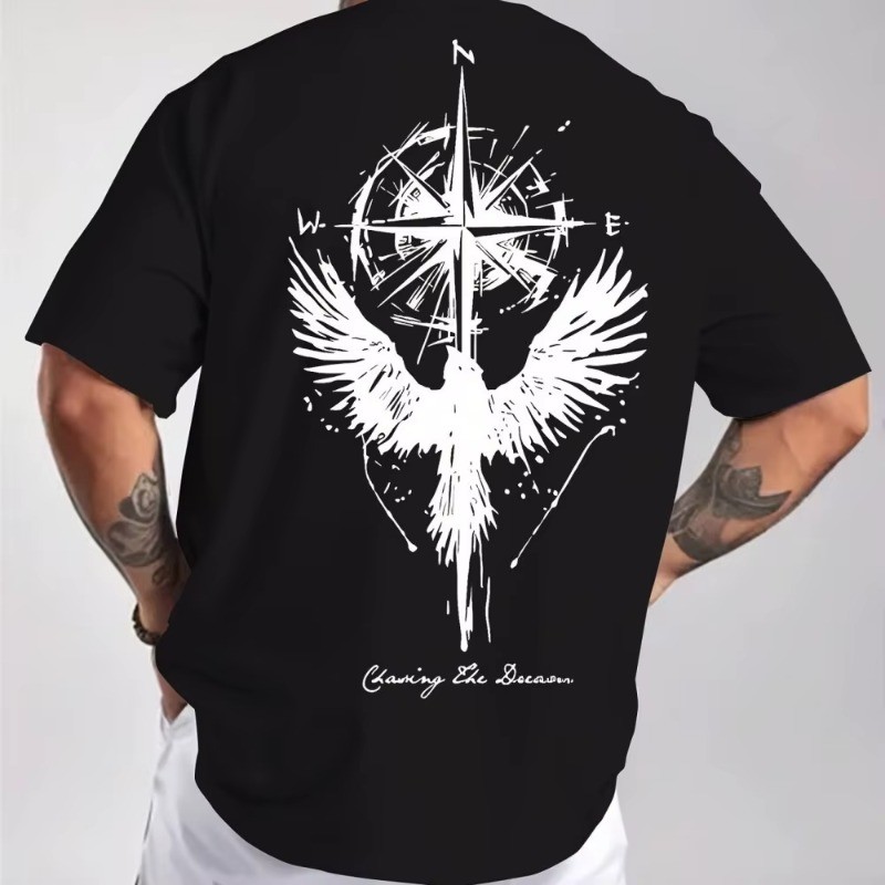 Camiseta Chasing the Dream Liberdade e estilo urbano Streetwear Algodão